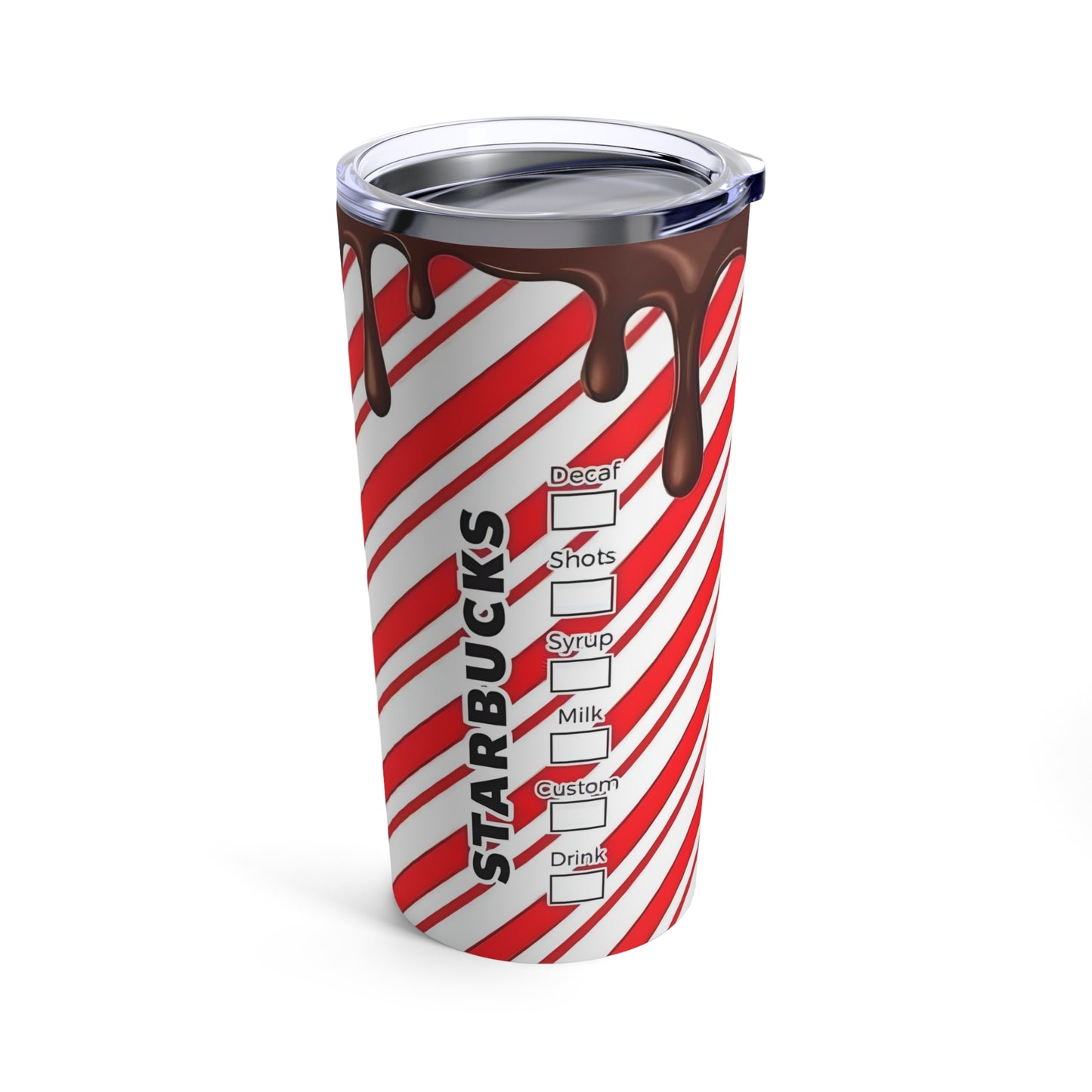 "Starbucks-Inspired Peppermint Mocha Tumbler - Holiday Coffee Cup" Printify