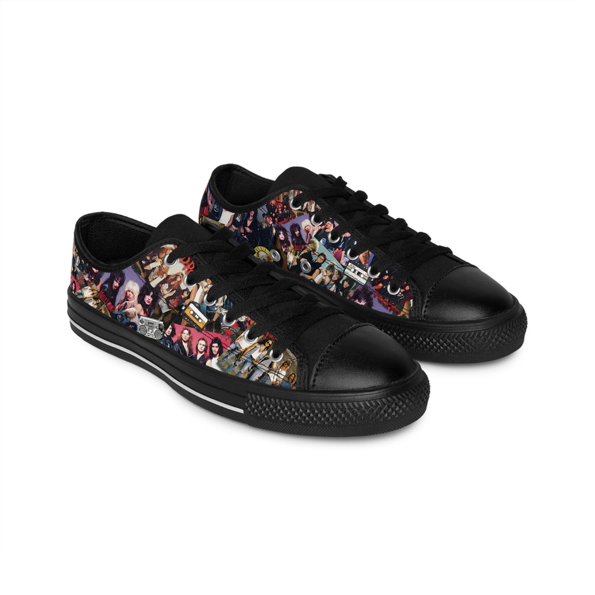 Glam Rock Women's Black Sneakers - Rock n Royalty Designs