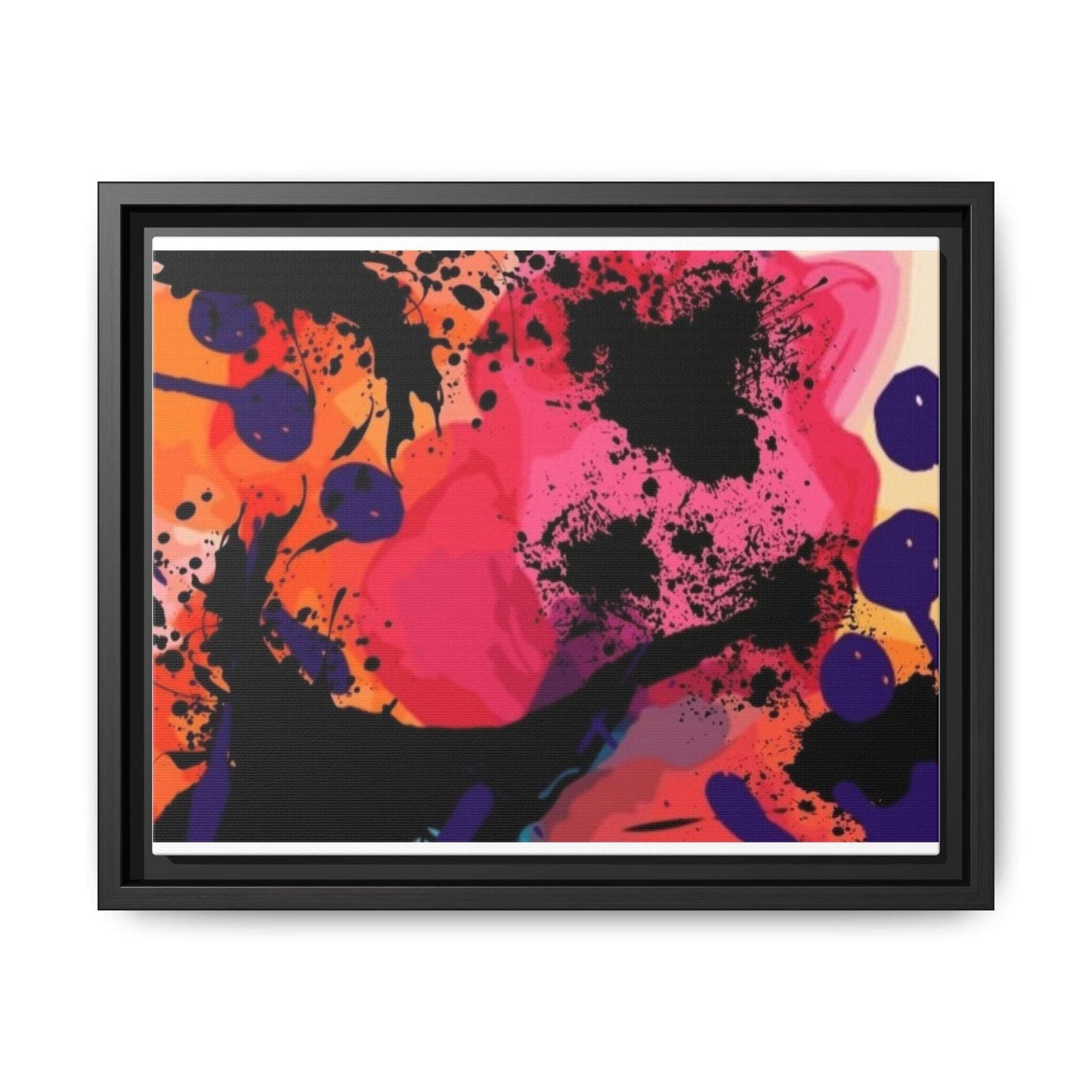 ABSTRACT A - Matte Canvas, Black Frame - Rock n Royalty Designs