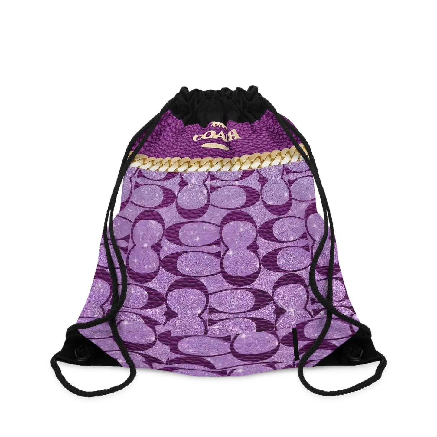 COACHY PURPLE PURSE -  Drawstring Bag Printify