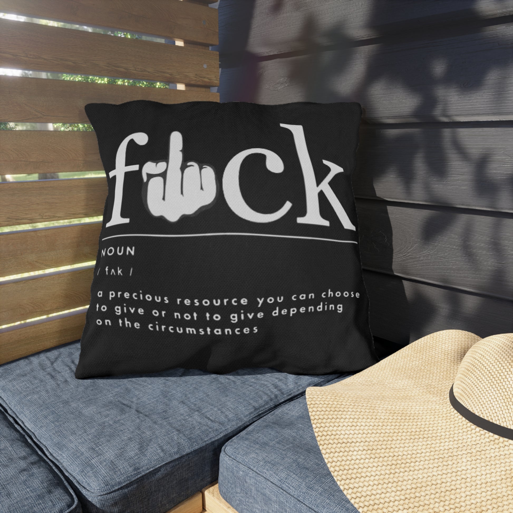 Cuss Word definition- Outdoor Pillows - Rock n Royalty Designs