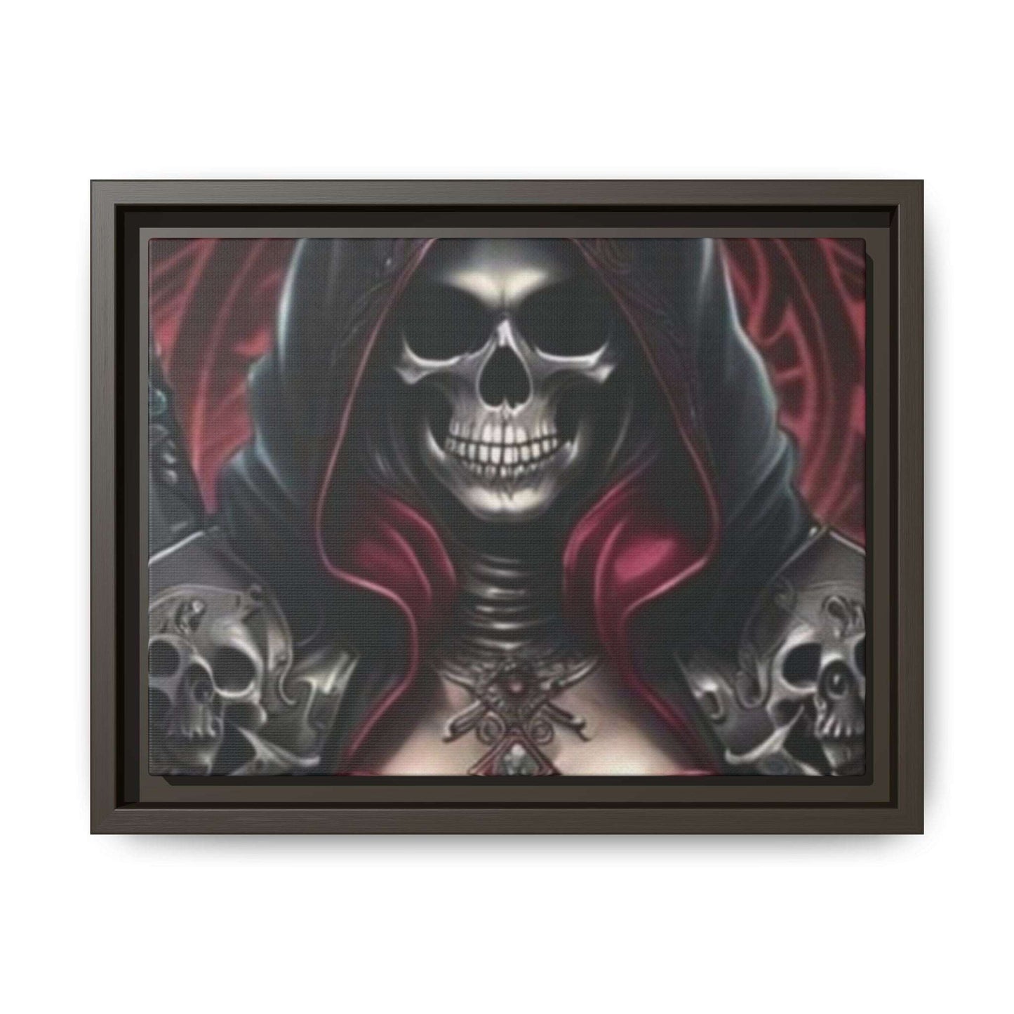 "Dark Fantasy Grim Reaper Art | Gothic Skull Wall Decor | Macabre Framed Print"