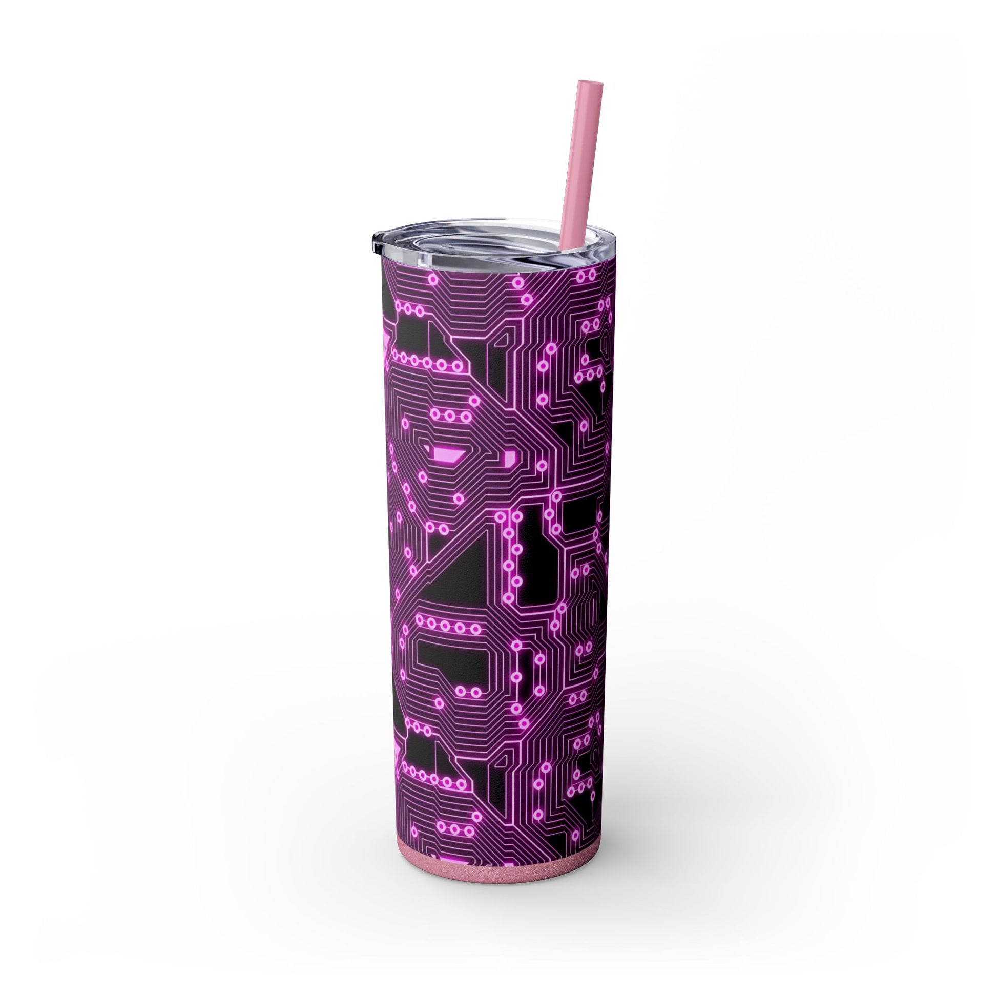 "Tech Pink Circuit Board Tumbler" Printify