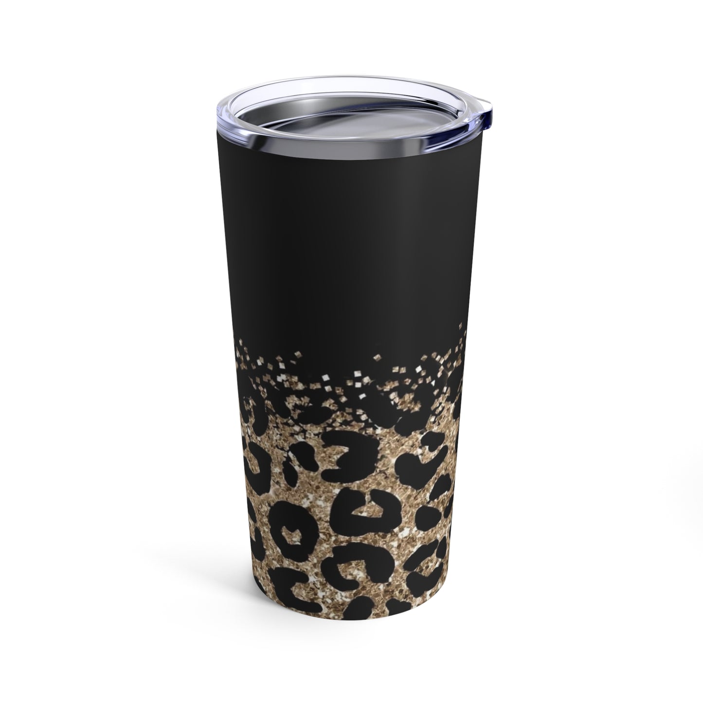 Animal Print - Sparkle - Gold/Black -Tumbler 20oz - Rock n Royalty Designs