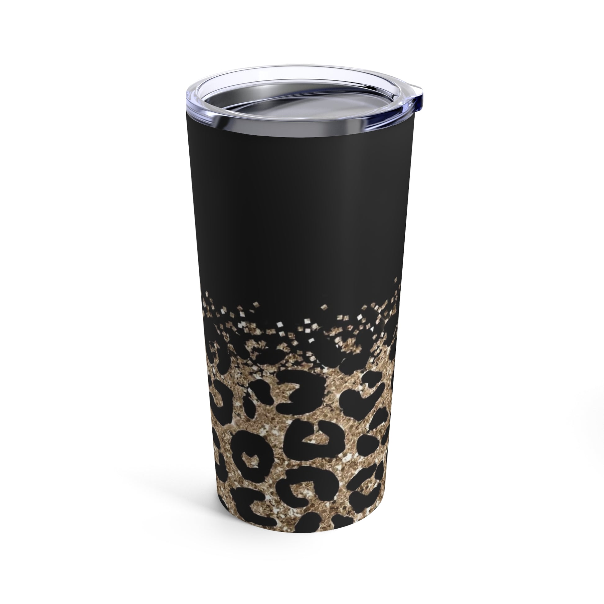 Animal Print - Sparkle - Gold/Black -Tumbler 20oz - Rock n Royalty Designs