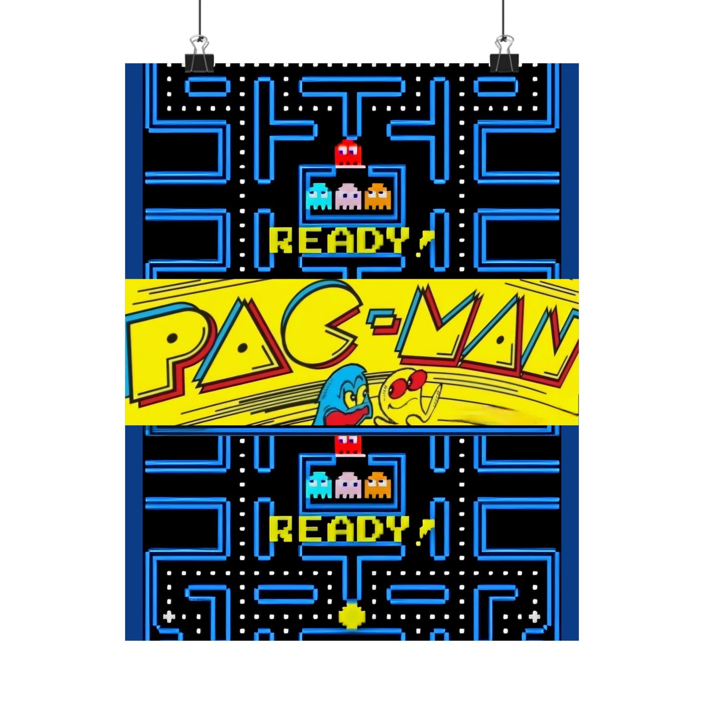 Old School PAC-MAN - Matte Vertical Posters - Rock n Royalty Designs