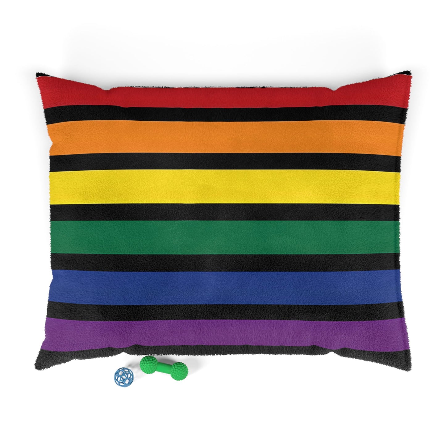 RAINBOW STRIPED PET BED - 3 SIZES - Pet Bed Printify