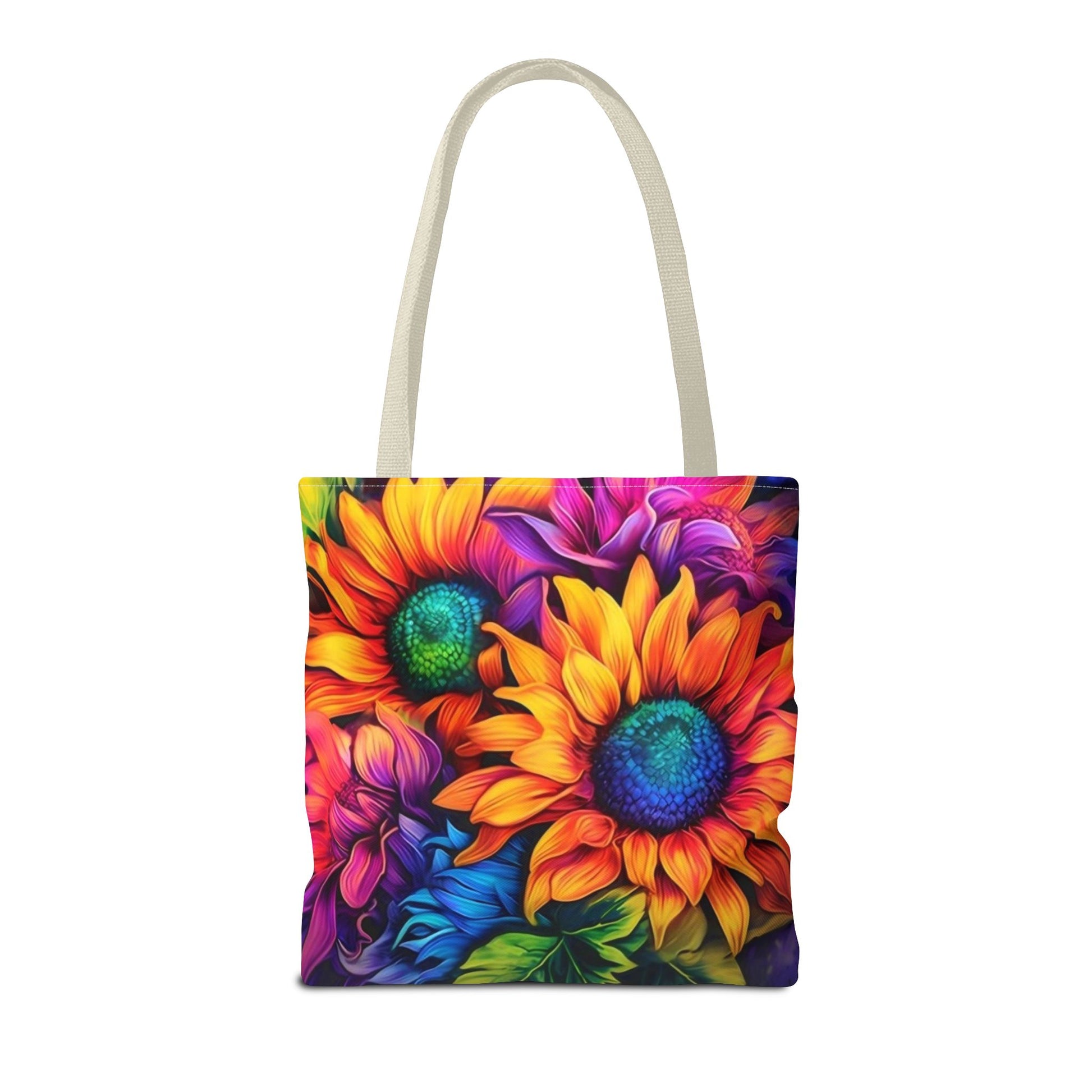 THREE BRIGHT FLOWER DESIGNS - Tote Bag (AOP) - Rock n Royalty Designs