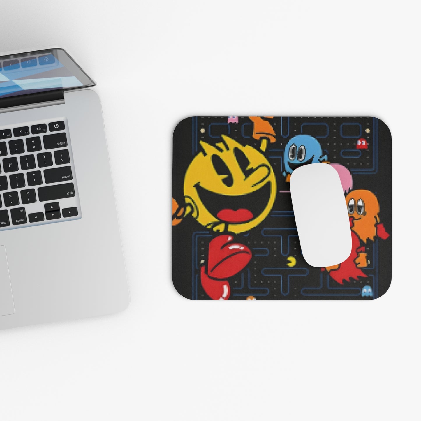 PAC- MAN & GHOSTS - Mouse Pad (Rectangle) - Rock n Royalty Designs