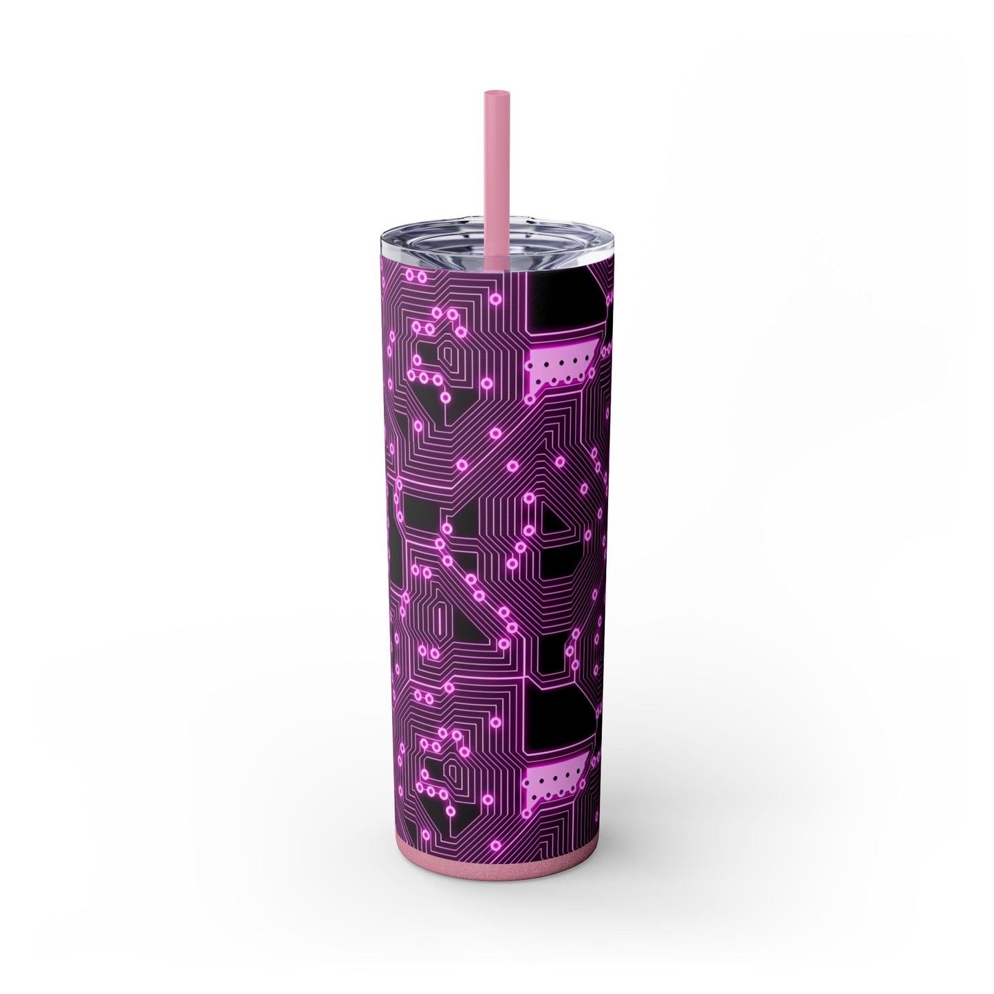 "Tech Pink Circuit Board Tumbler" Printify