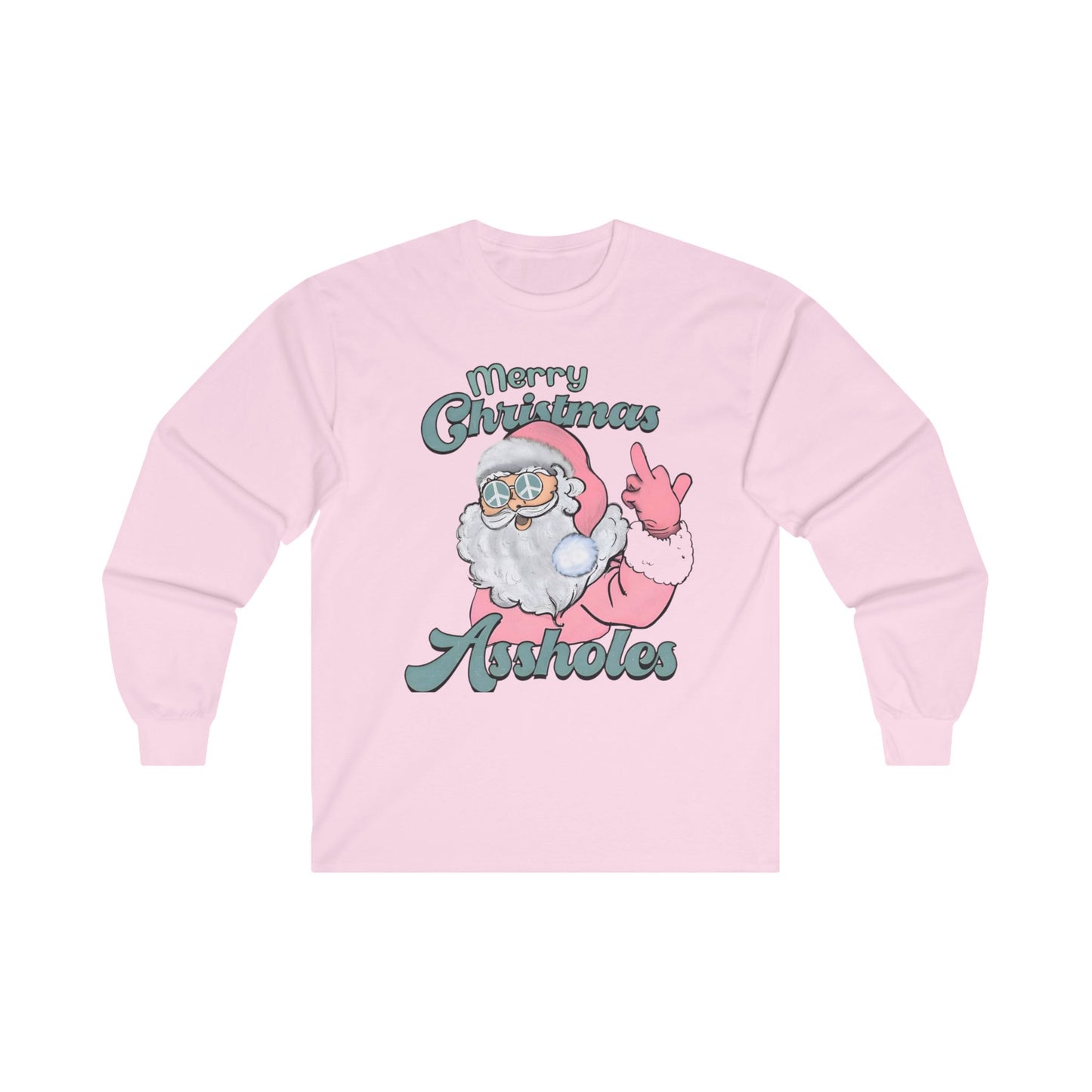 Merry Christmas A-Holes - Long Sleeve Tee Printify