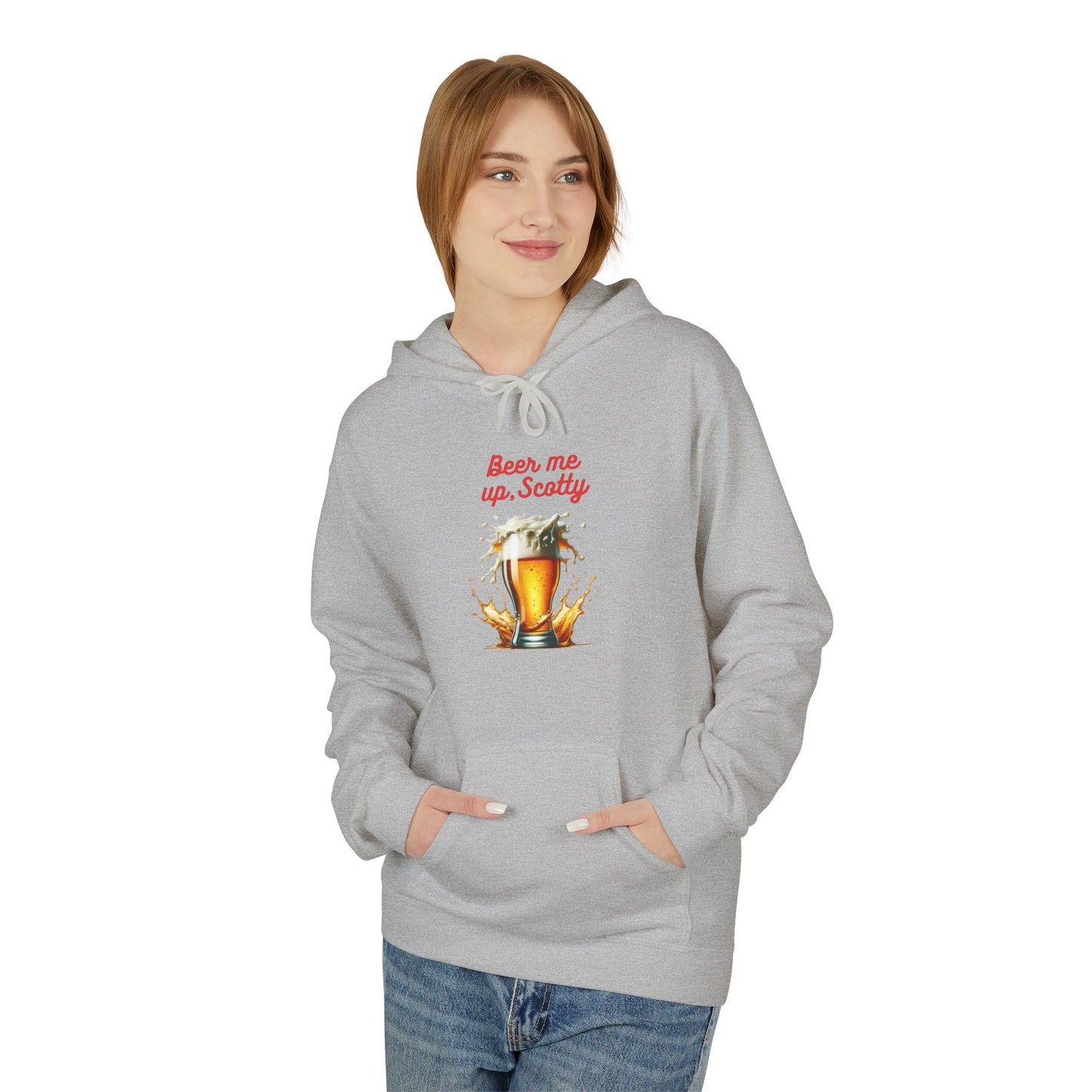 BEER ME UP, SCOTTY, Fleece Hoodie Printify