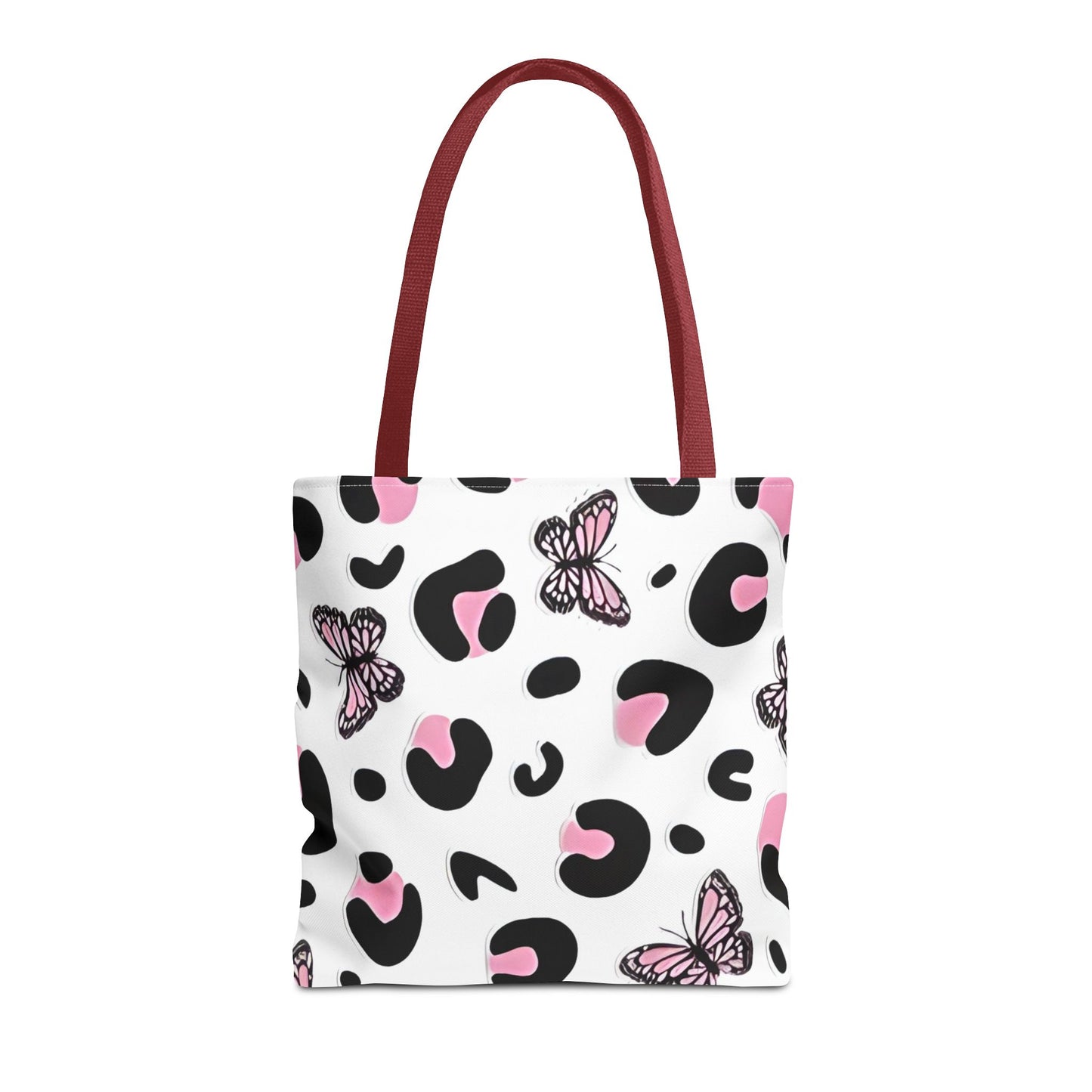 PINK ANIMAL PRINT/BUTTERFLY - Tote Bag (AOP) - Rock n Royalty Designs