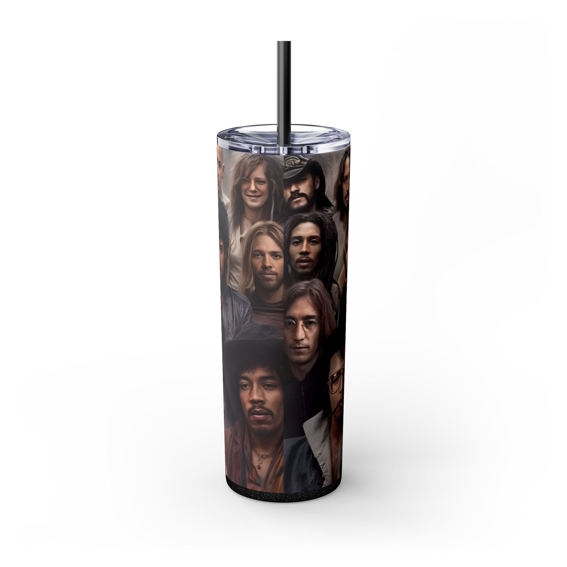 Heaven Music Legends - Skinny Tumbler with Straw, 20oz - Rock n Royalty Designs