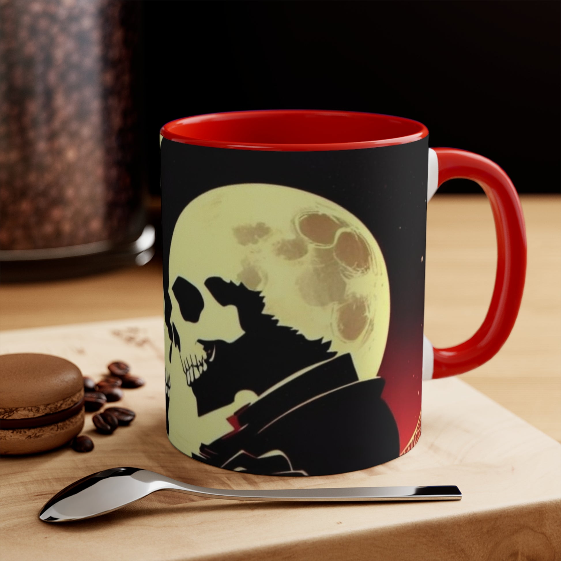 Skully Lovers - Accent Mugs Printify