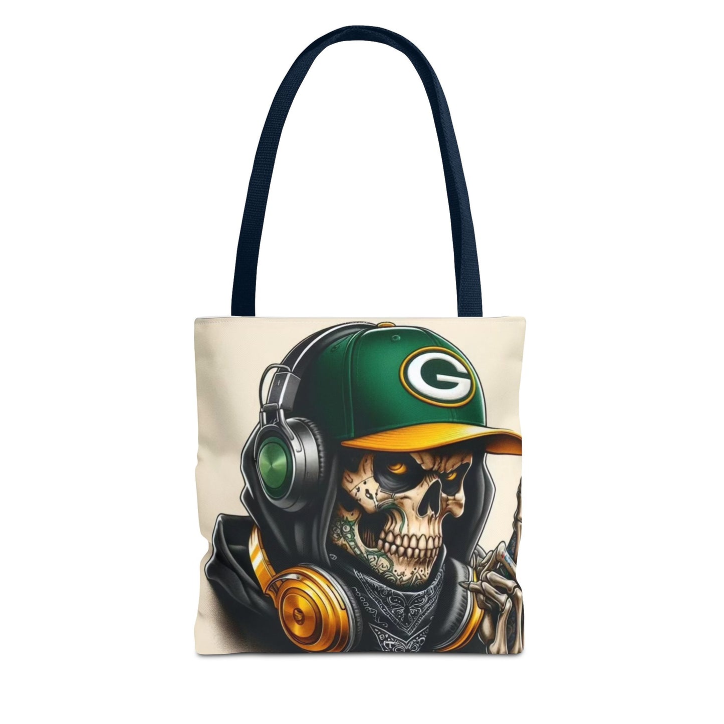 Green Bay Packers Skull Tote Bag Printify