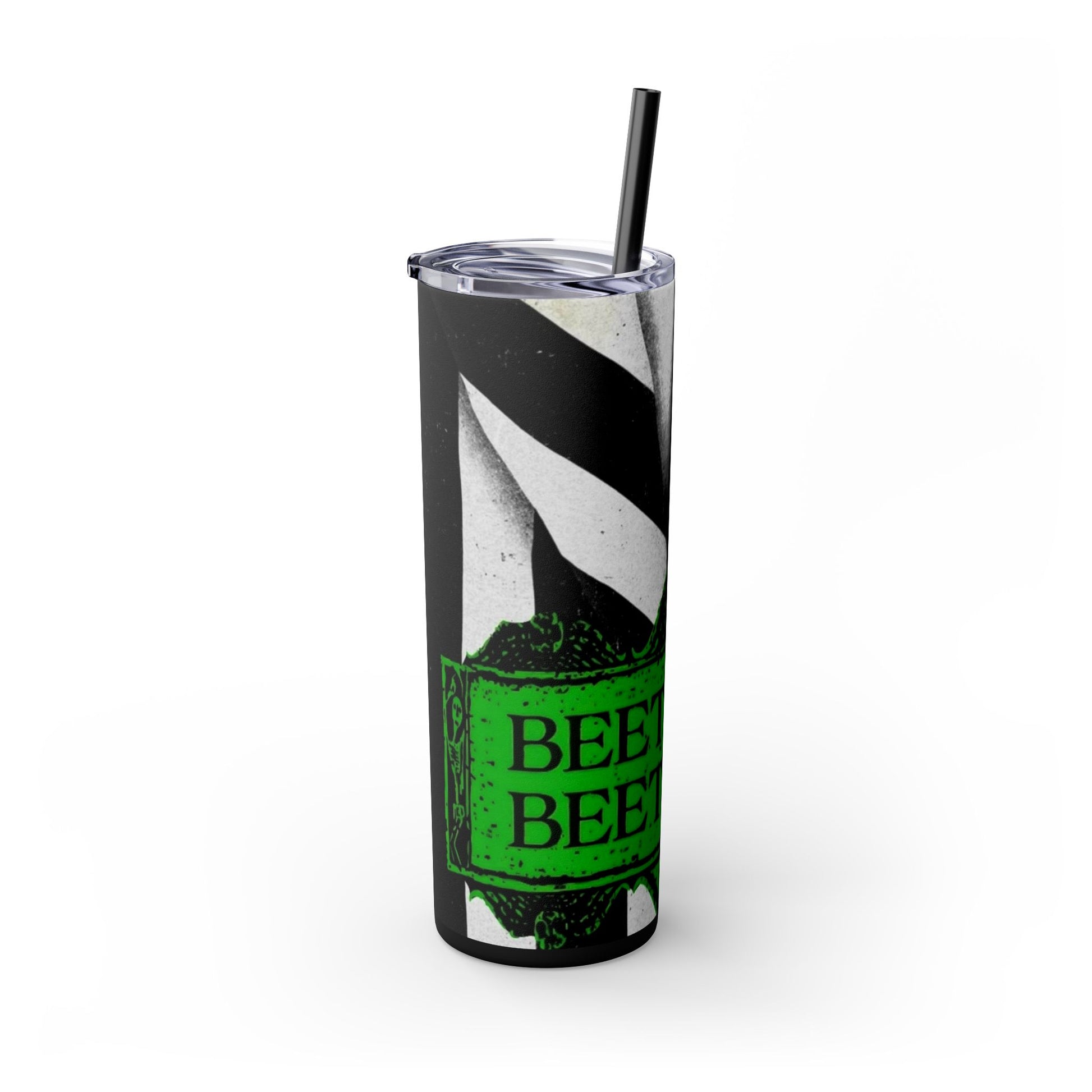 BEETLEJUICE BEETLEJUICE - Skinny Tumbler with Straw, 20oz - Rock n Royalty Designs