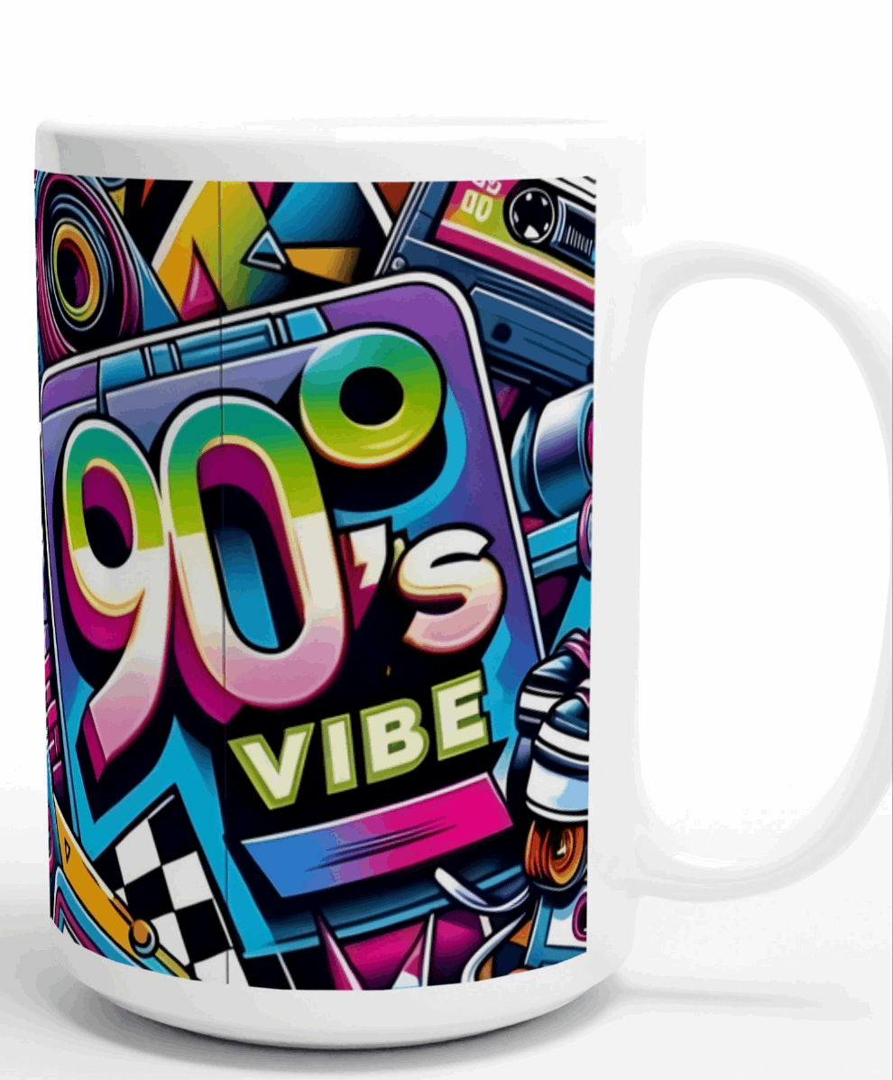 90s Vibe Coffee 15 oz Mug