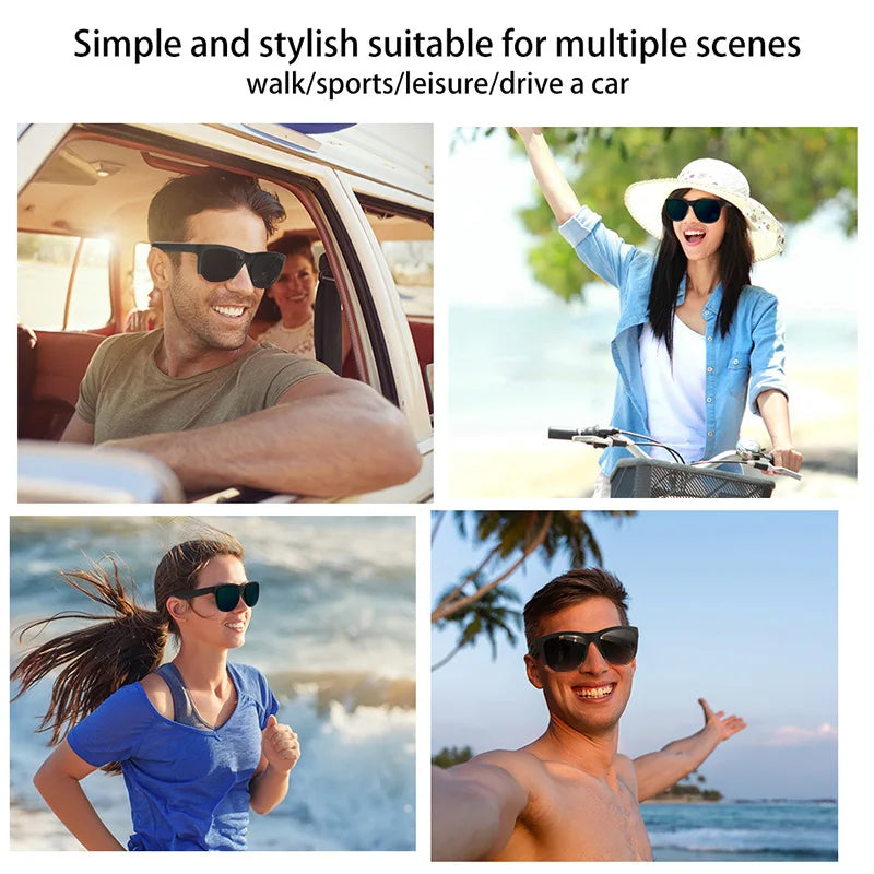 Wireless Bluetooth 5.3 Sunglasses Headphones - Enjoy Music Wirelessly Hands-free Calling Music Outdoor Sports Eyeglasses TWS - Rock n Royalty Designs