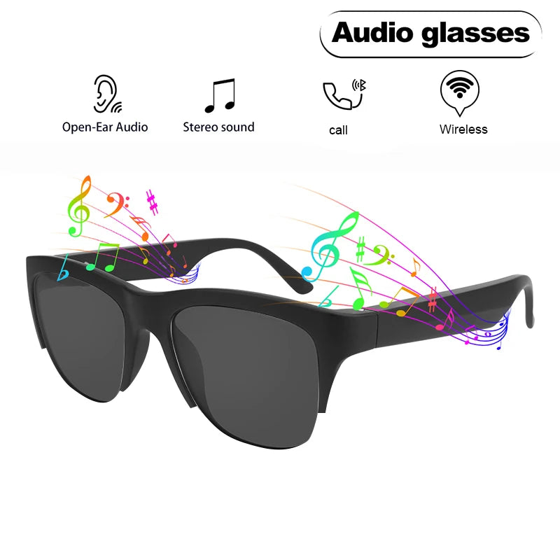 Wireless Bluetooth 5.3 Sunglasses Headphones - Enjoy Music Wirelessly Hands-free Calling Music Outdoor Sports Eyeglasses TWS - Rock n Royalty Designs