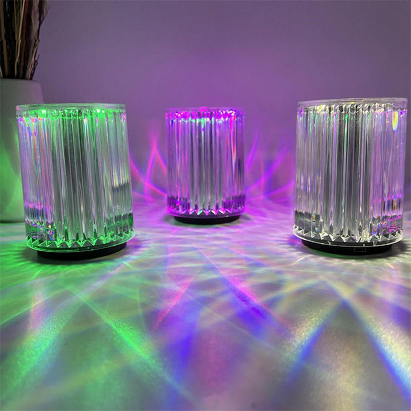 Crystal Lamp Table Lamp Atmosphere Creative Line Small Night Lamp Led Lights - Rock n Royalty Designs