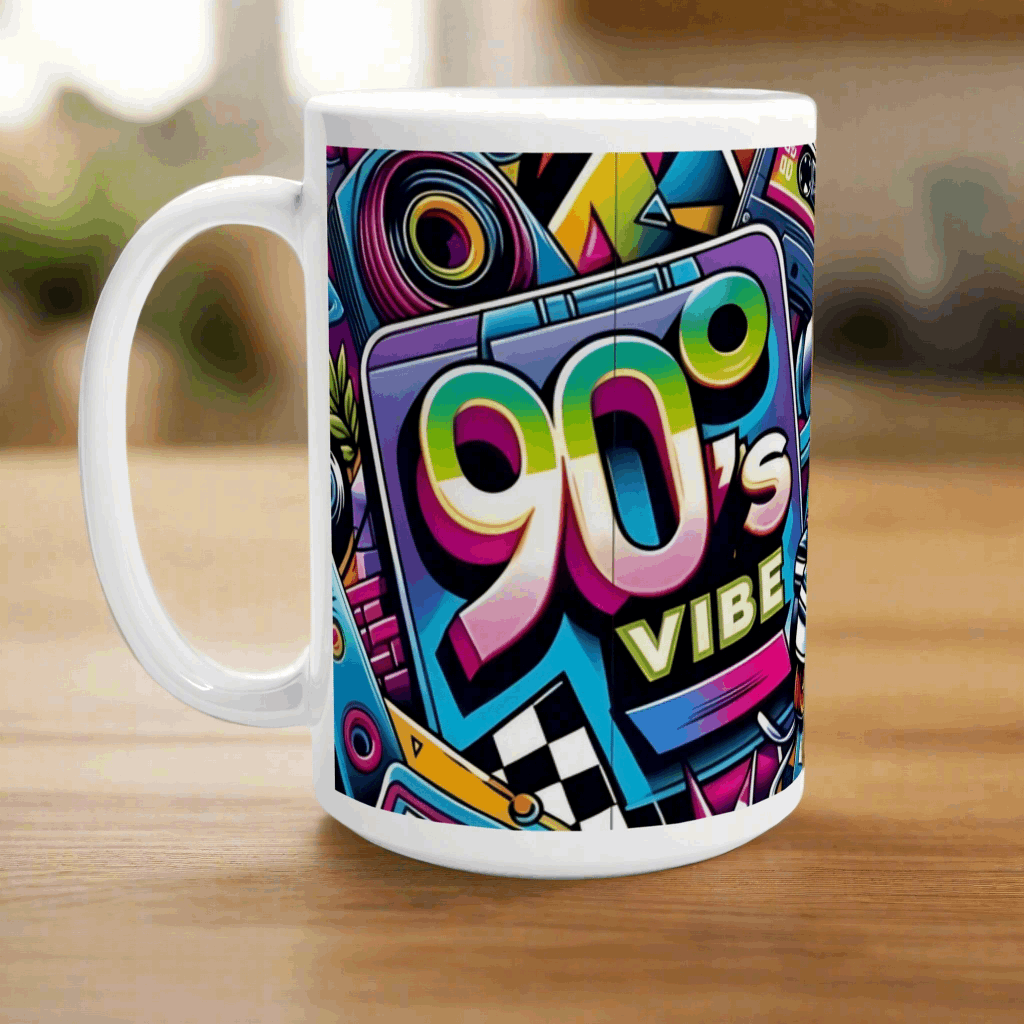 90s Vibe Coffee 15 oz Mug