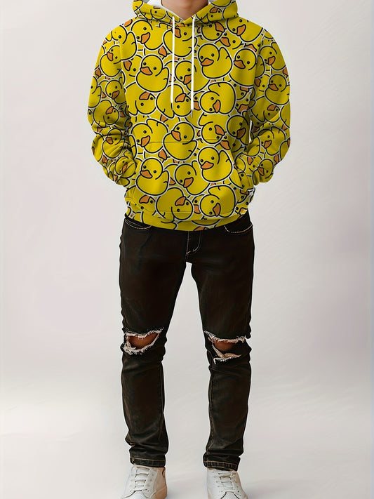 Men's Casual Ducky Hooded Sweatshirt - Rock n Royalty Designs