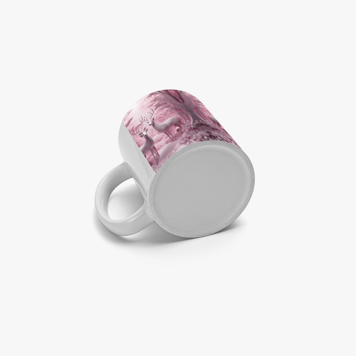 Pink DeerMug with Black Inside Rock n Royalty Designs