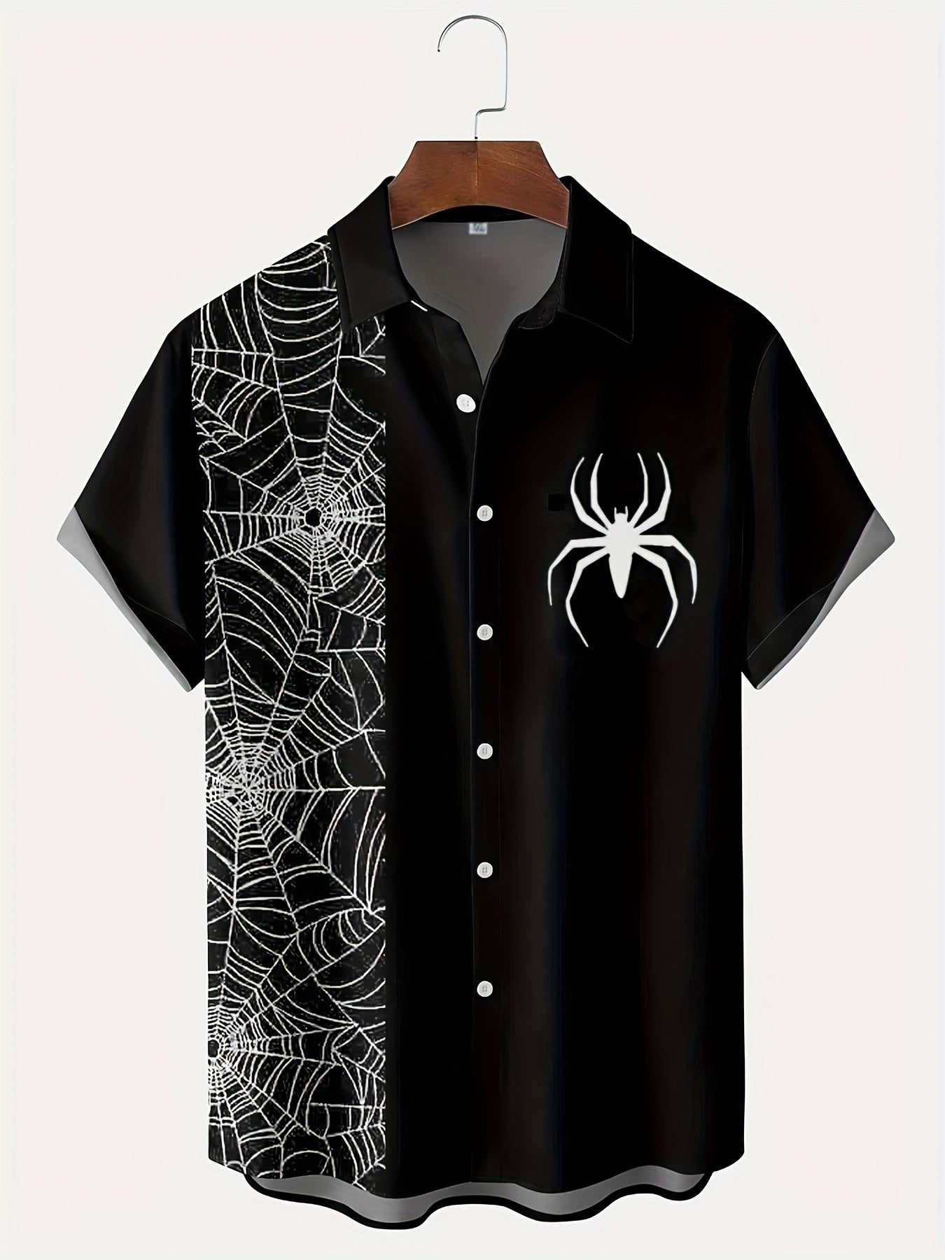 Vintage Spider Web Casual Shirt - Rock n Royalty Designs